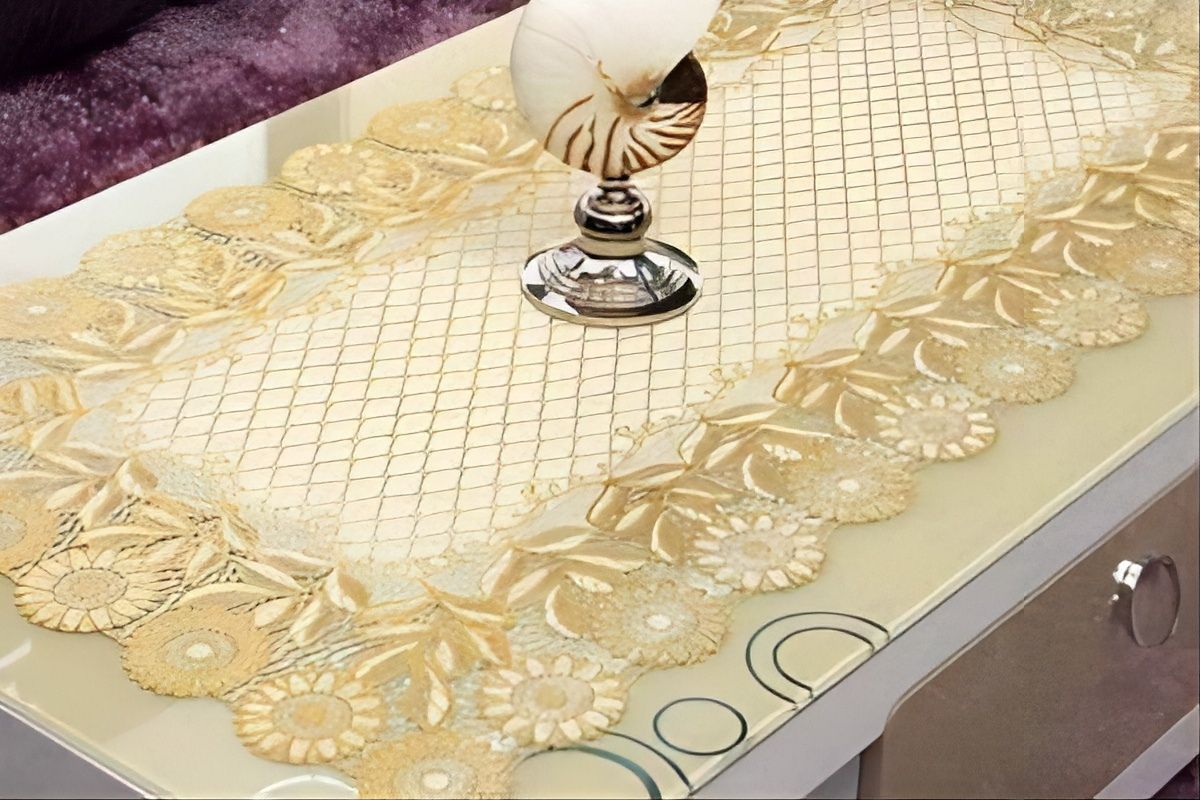 Khăn trải bàn dưới kính cho phòng họp cao cấp