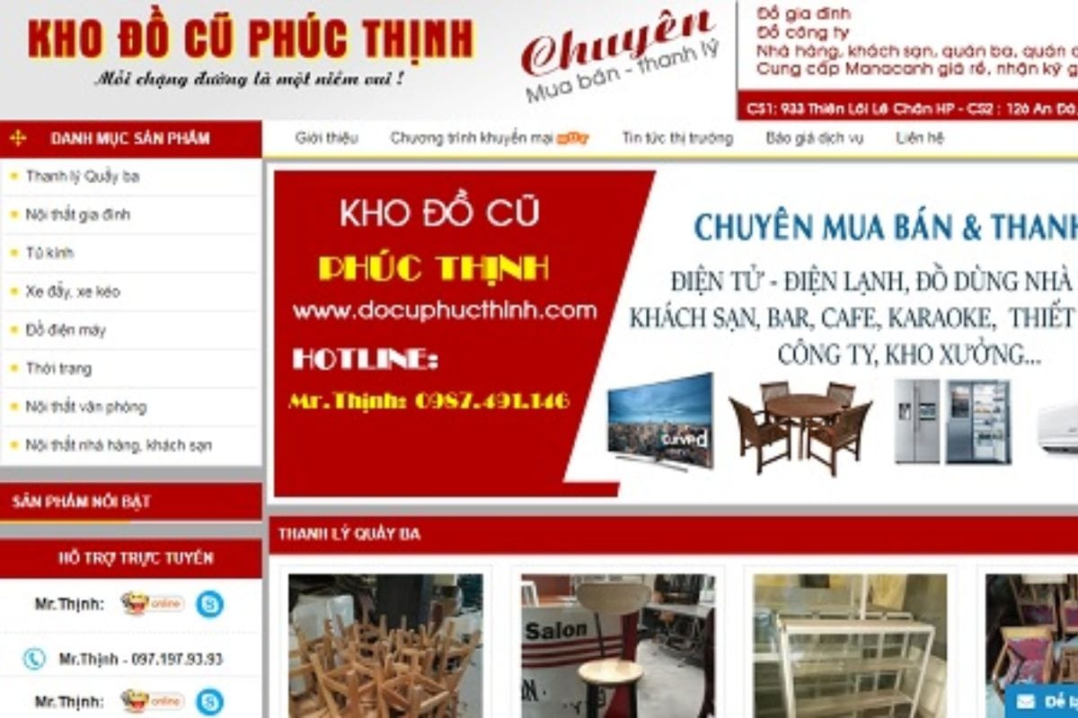 Kho đồ cũ Phúc Thịnh - Địa chỉ mua ghế giám đốc thanh lý Hải Phòng