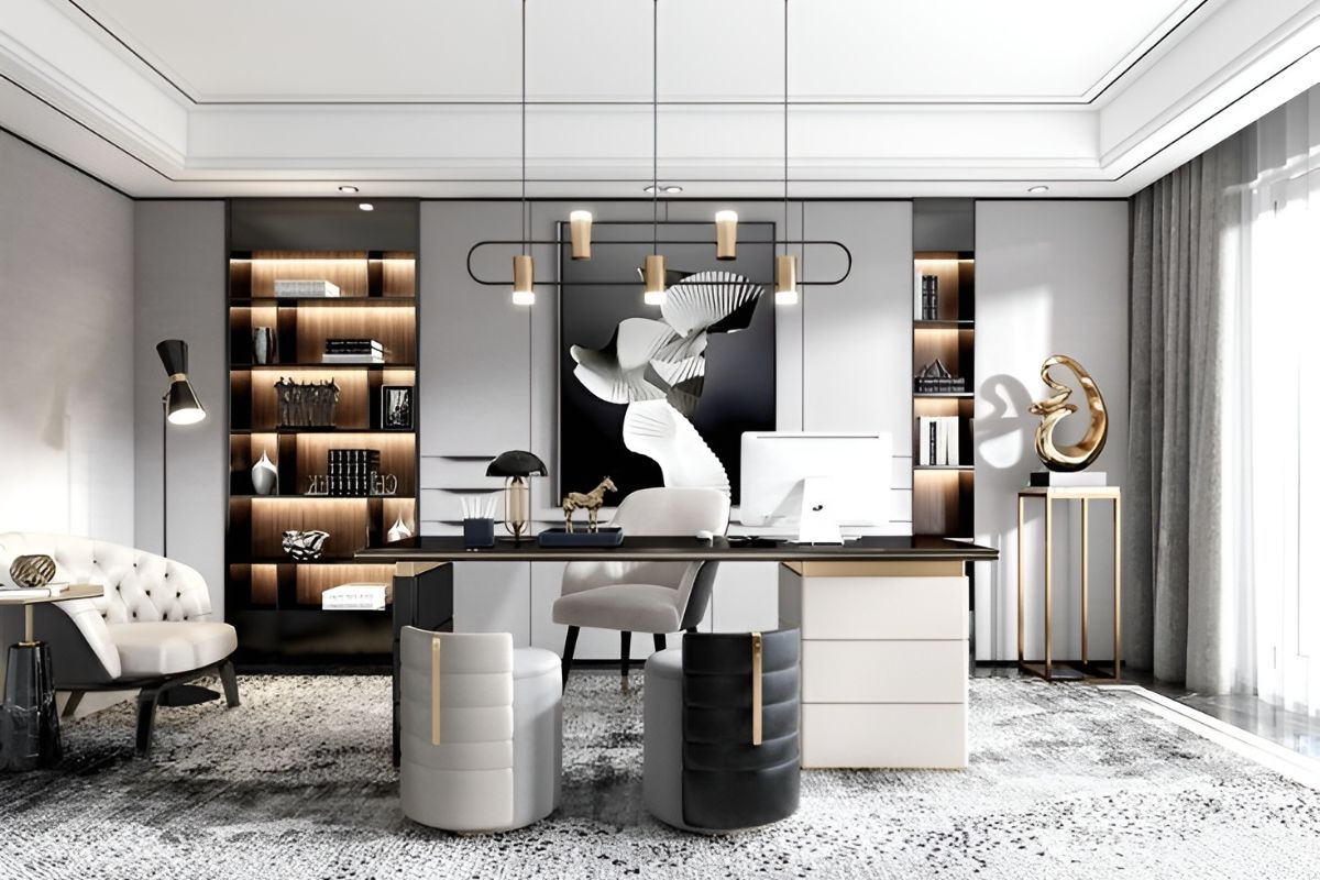 Họa tiết trong thiết kế nội thất phòng giám đốc phong cách Minimalism