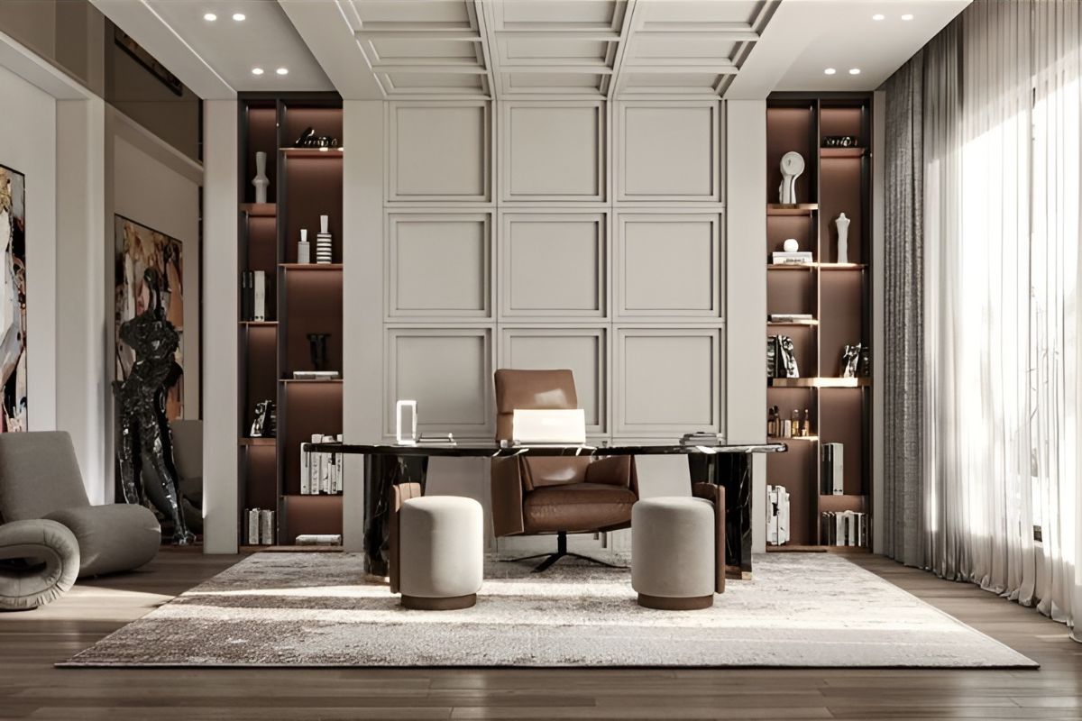 Chất liệu trong thiết kế nội thất phòng giám đốc phong cách Minimalism