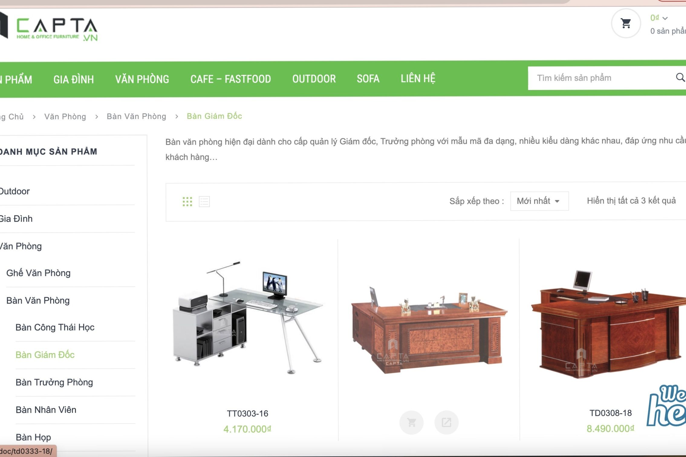 Capta - Địa chỉ mua bàn giám đốc quận 9 chất lượng