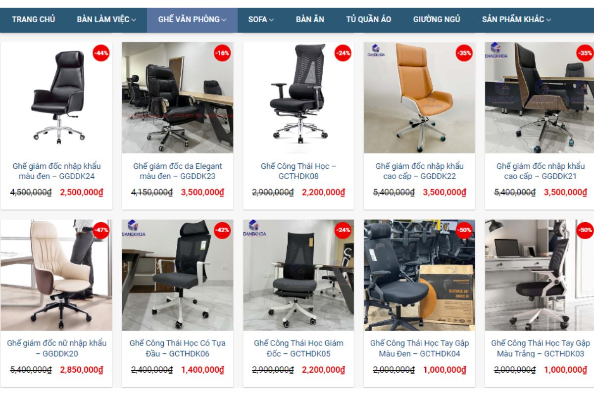 Nội thất Đăng Khoa là địa chỉ mua ghế giám đốc quận Tây Hồ giá tốt
