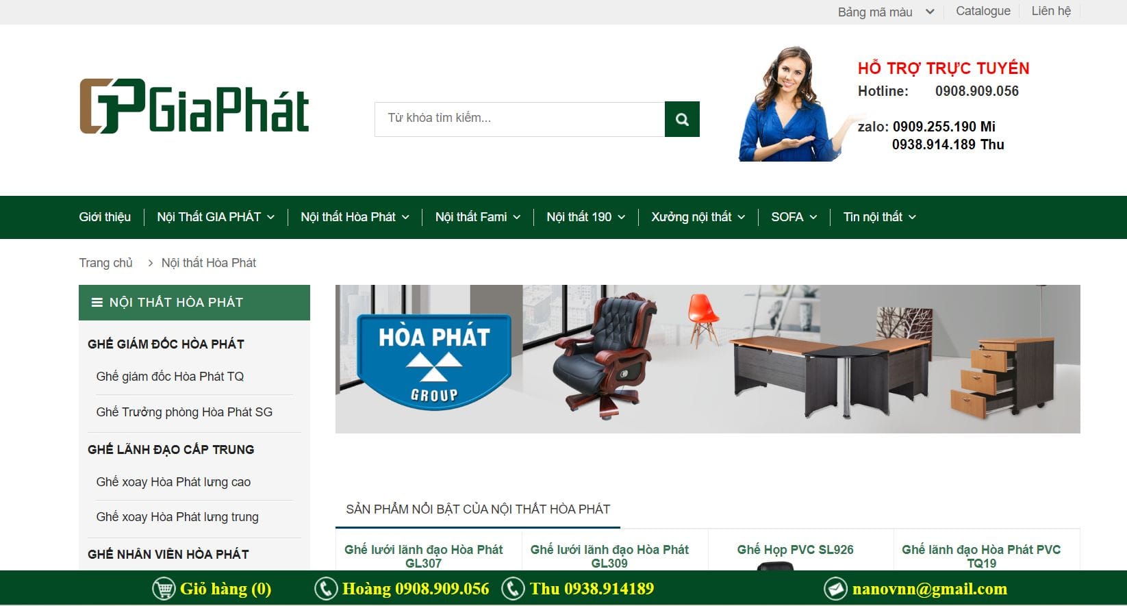 Nội thất Gia Phát - Địa chỉ mua ghế giám đốc quận 9 chất lượng