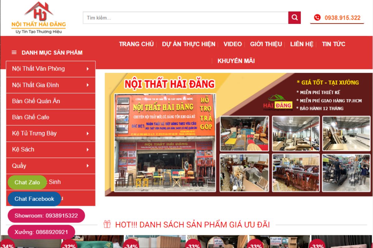 Nội thất Hải Đăng - Địa chỉ mua bàn giám đốc quận 5 giá rẻ