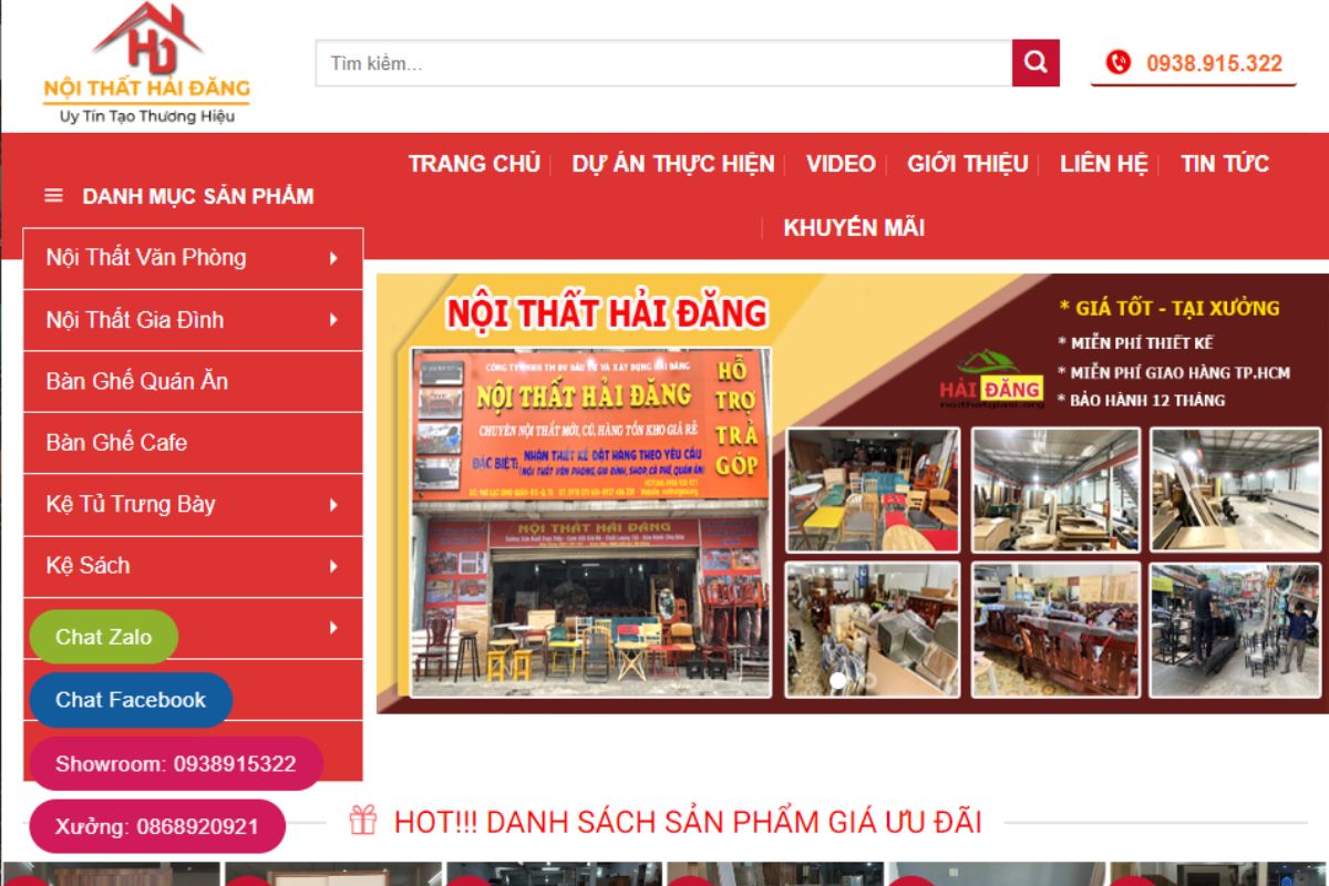 Nội thất Hải Đăng - Địa chỉ mua bàn giám đốc quận Tân Bình chất lượng