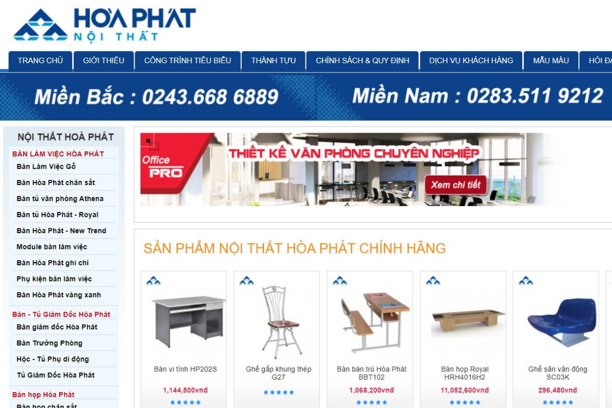 Nội thất Hòa Phát - Địa chỉ mua bàn giám đốc quận 6 uy tín