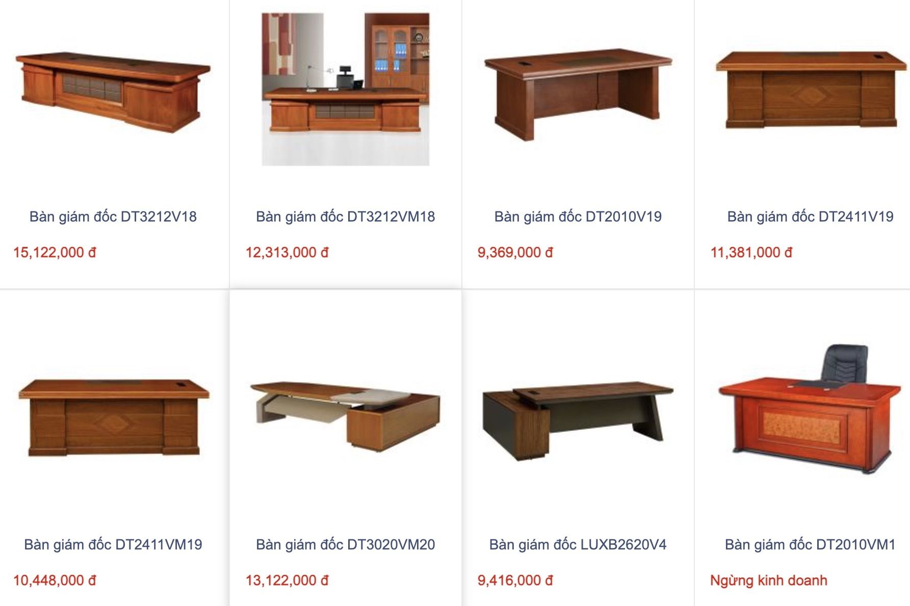 Nội thất Hòa Phát - Địa chỉ mua bàn giám đốc quận Bình Thạnh đa mẫu mã