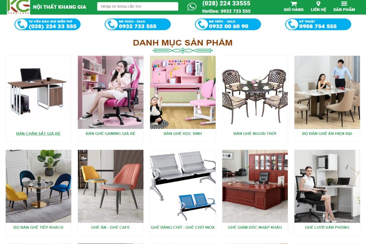 Nội thất Khang Gia - Địa chỉ mua ghế giám đốc quận Tân Phú uy tín
