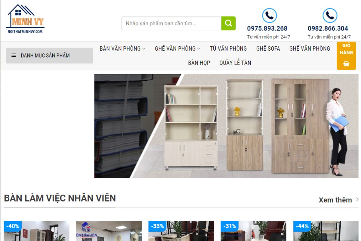 Nội thất Minh Vy - Địa chỉ mua bàn giám đốc quận Nam Từ Liêm giá rẻ