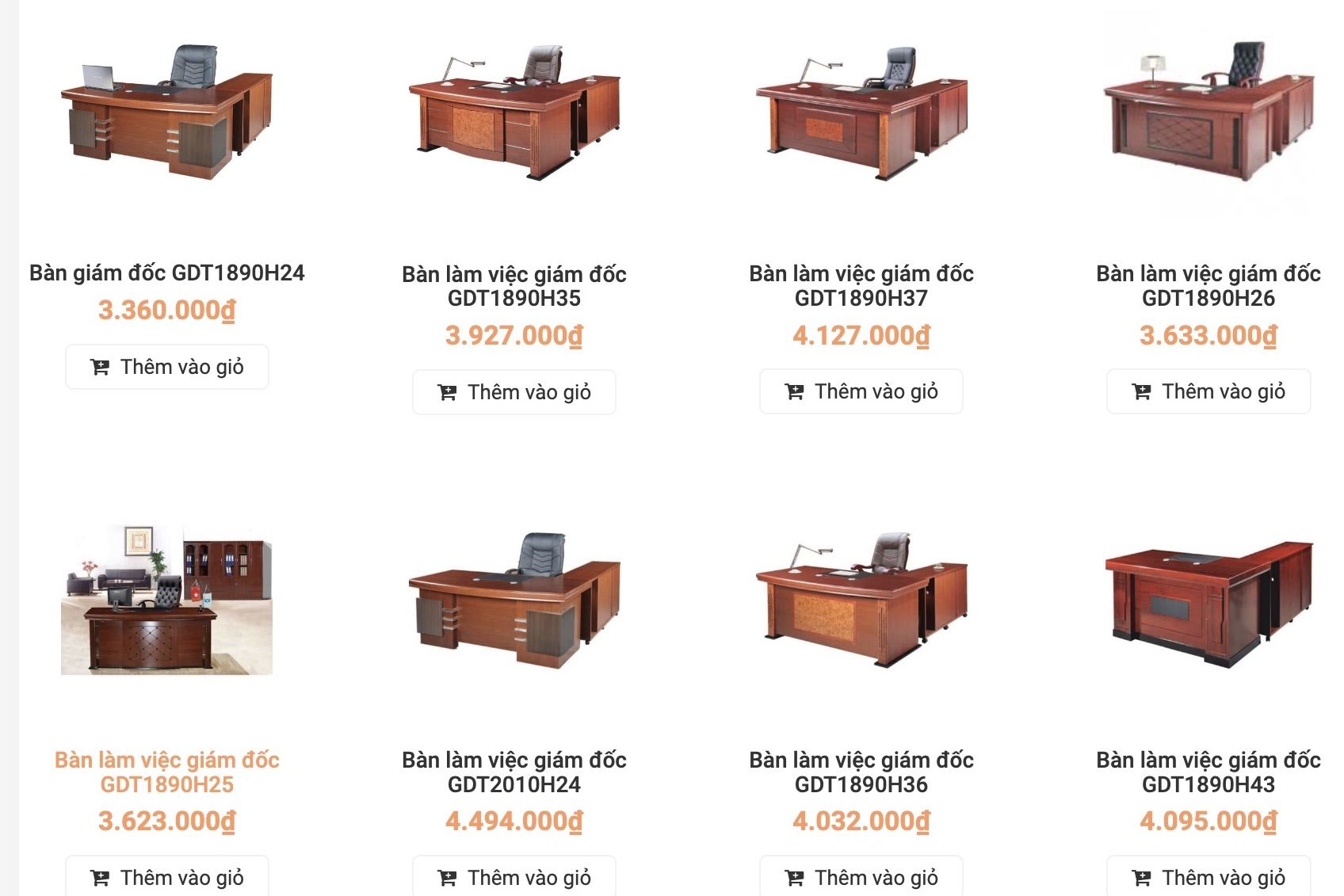 Nội thất ROF - Địa chỉ mua bàn giám đốc quận Bình Thạnh đa dạng