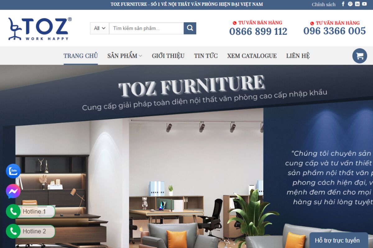 Nội thất TOZ- Địa chỉ mua bàn giám đốc quận Nam Từ Liêm giá tốt