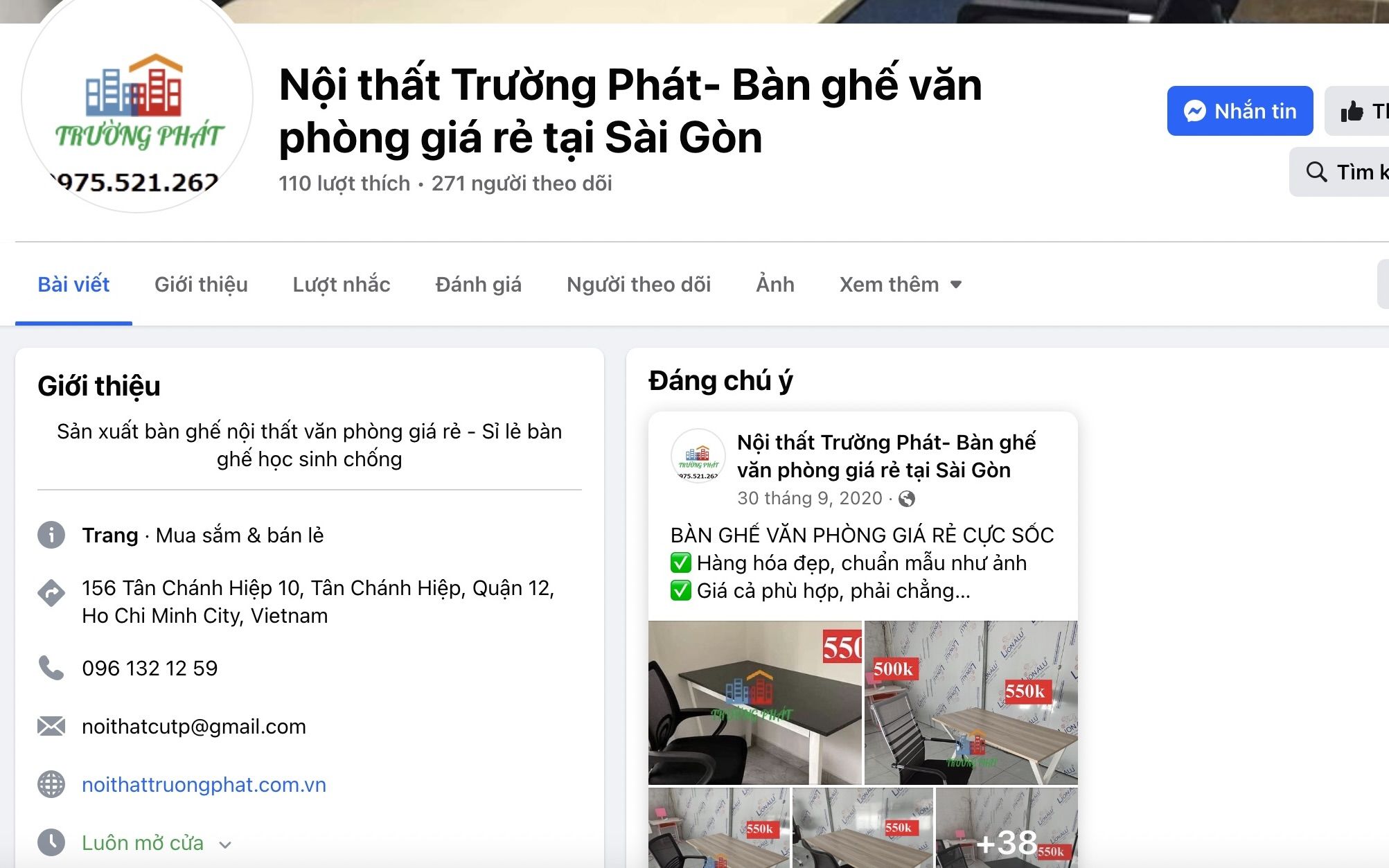 Nội thất Trường Phát - Địa chỉ mua bàn giám đốc quận 12 đáng tin cậy