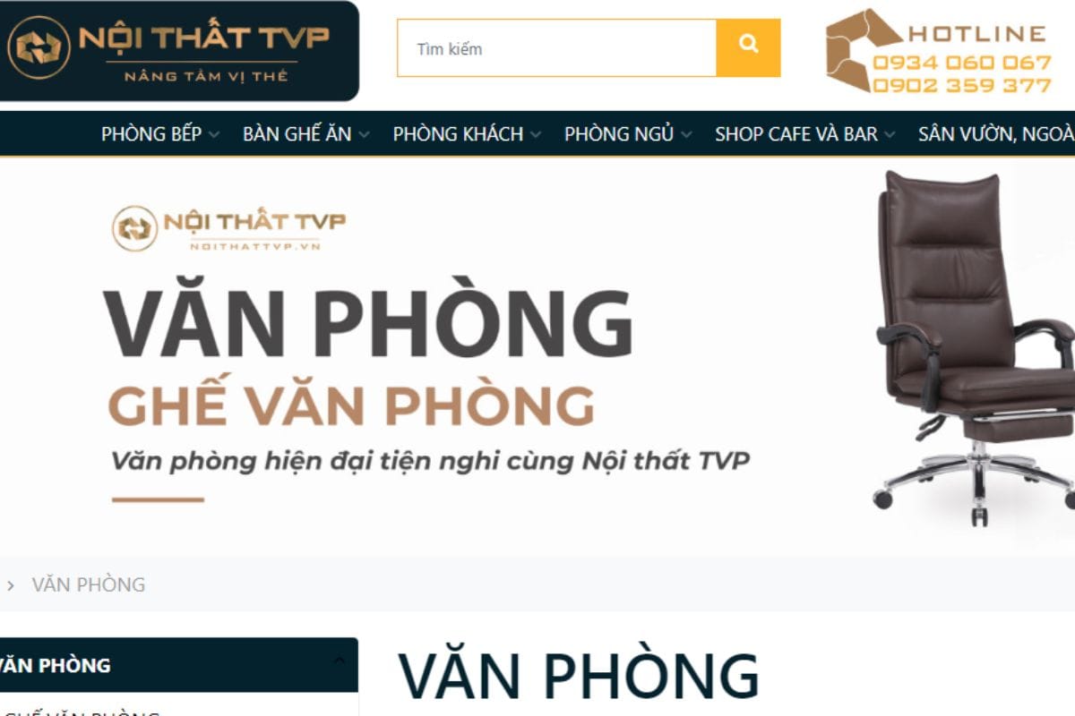 Nội thất TVP - Địa chỉ mua ghế giám đốc quận Bình Tân uy tín