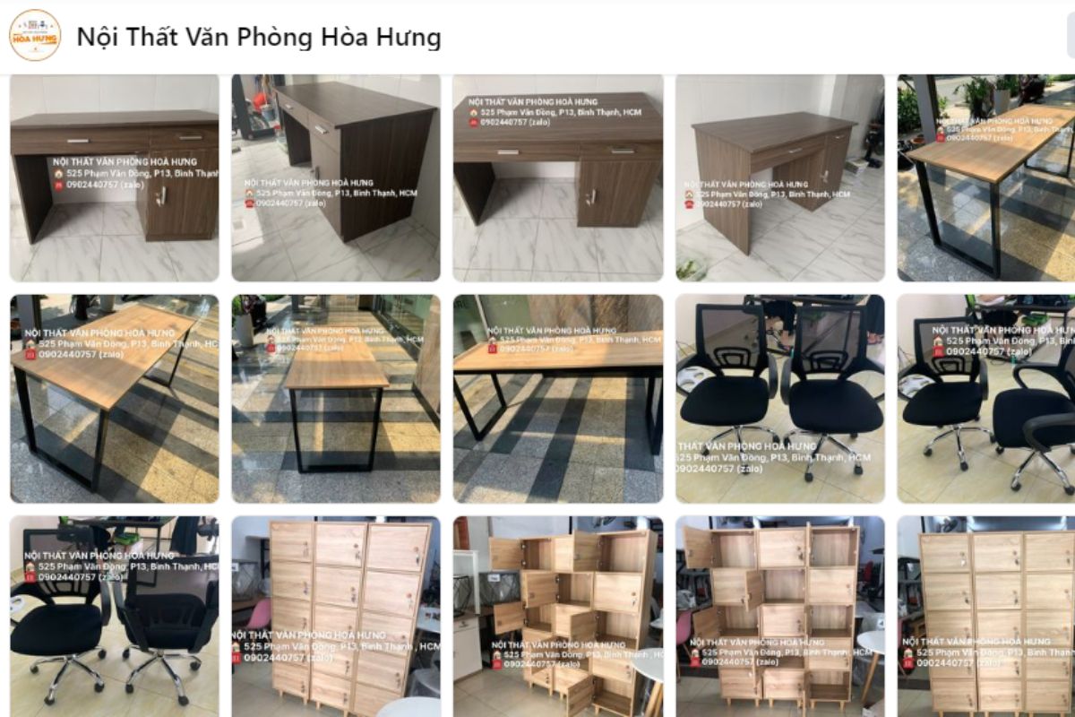 Nội thất văn phòng Hòa Hưng - Địa chỉ mua bàn giám đốc quận Bình Thạnh giá rẻ