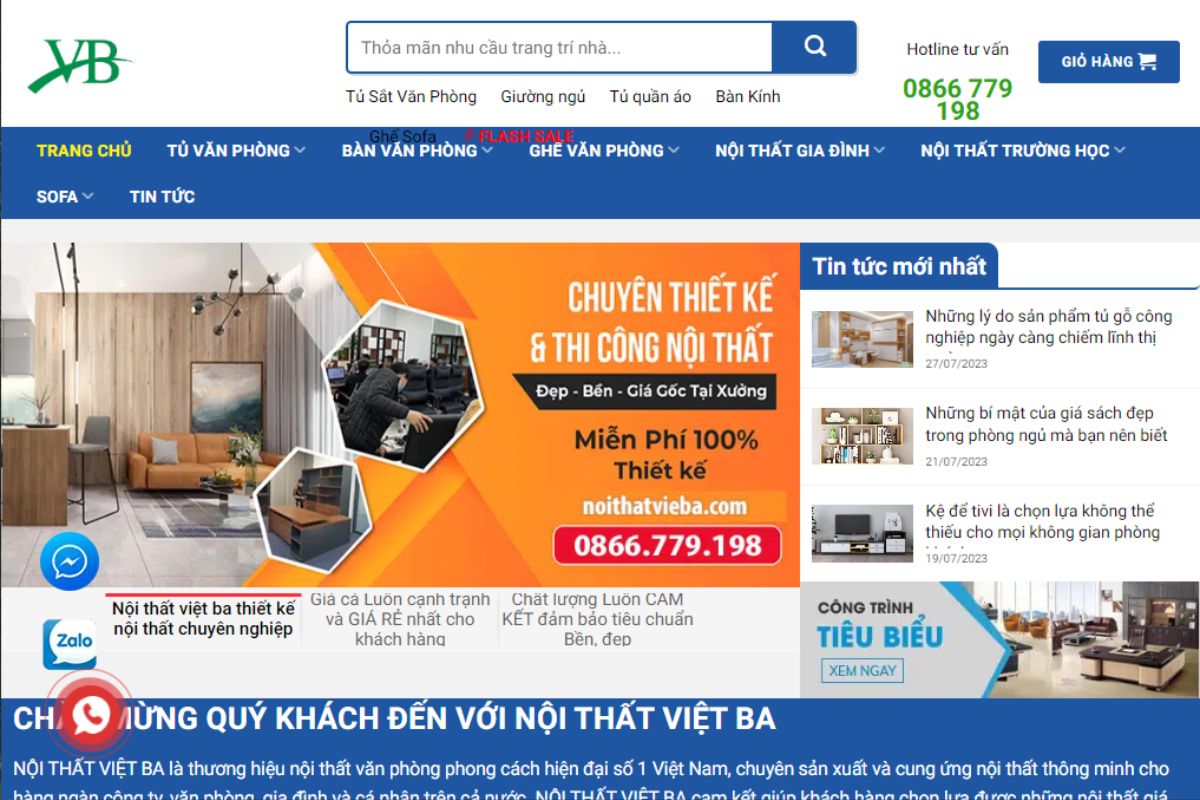 Nội thất Việt Ba - Địa chỉ mua bàn giám đốc quận Nam Từ Liêm đa dạng mẫu mã