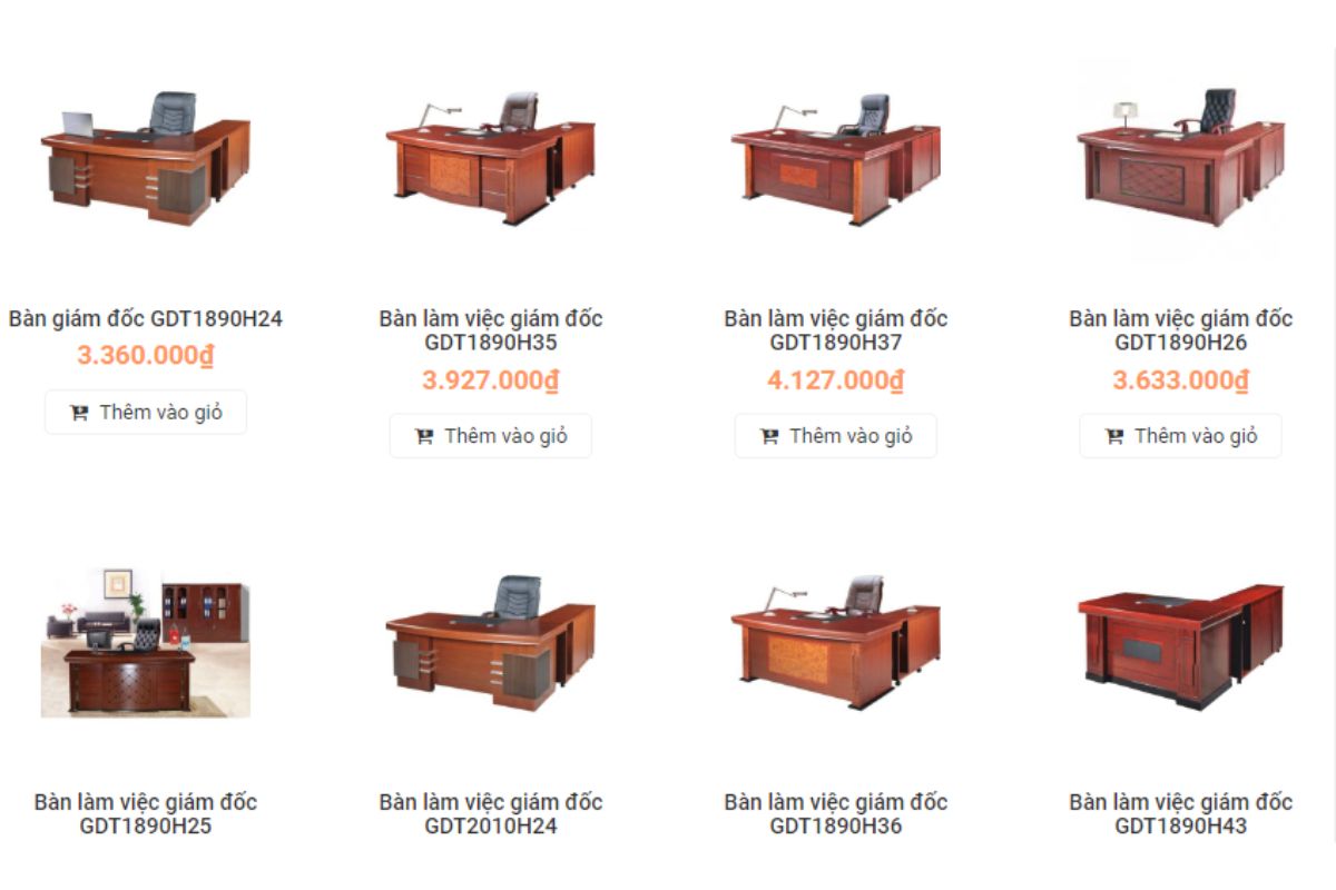 ROF - Địa chỉ mua bàn giám đốc quận 8 giá tốt