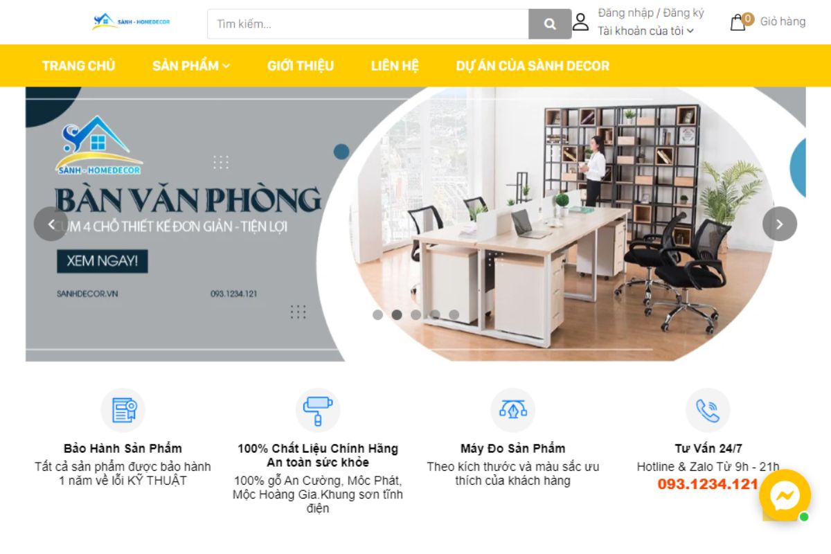 Sành Decor - Địa chỉ mua bàn giám đốc quận Tân Bình giá tốt