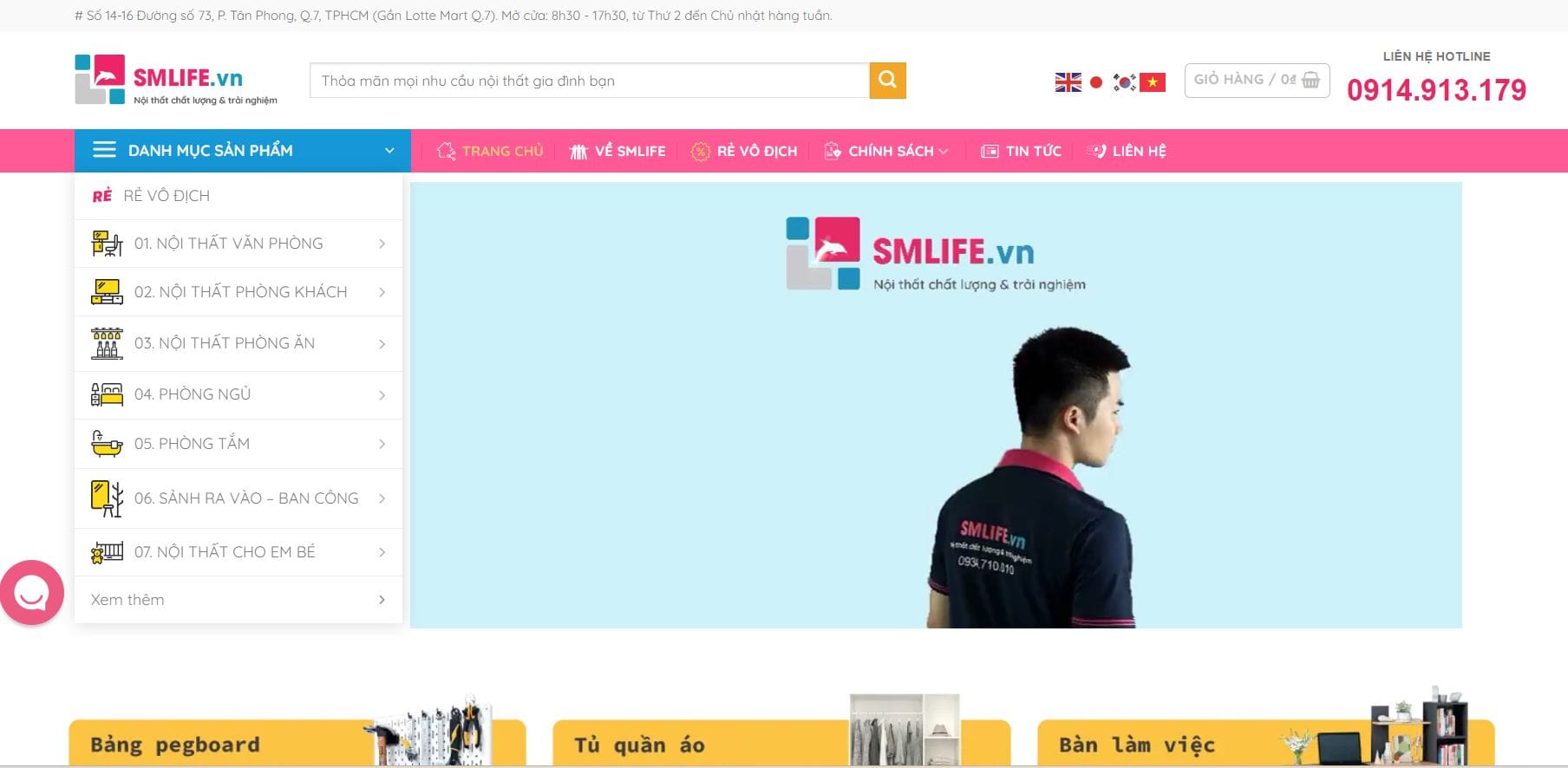 SMLife - Địa chỉ mua ghế giám đốc quận 7 uy tín