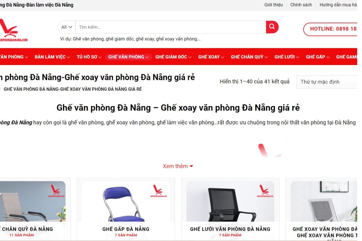 Ghế văn phòng Đà Nẵng - Địa chỉ sửa ghế giám đốc Đà Nẵng uy tín