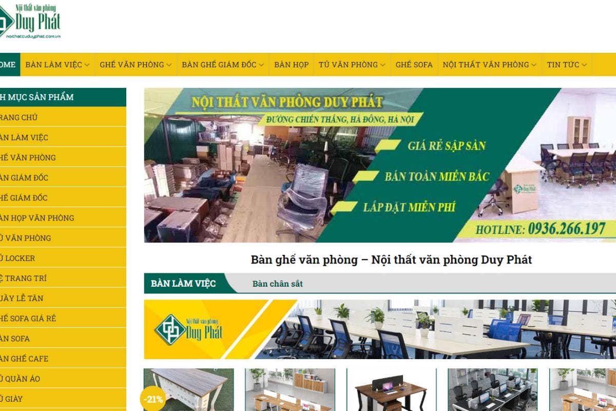 Nội thất Duy Phát - Địa chỉ sửa ghế giám đốc tại Hà Nội