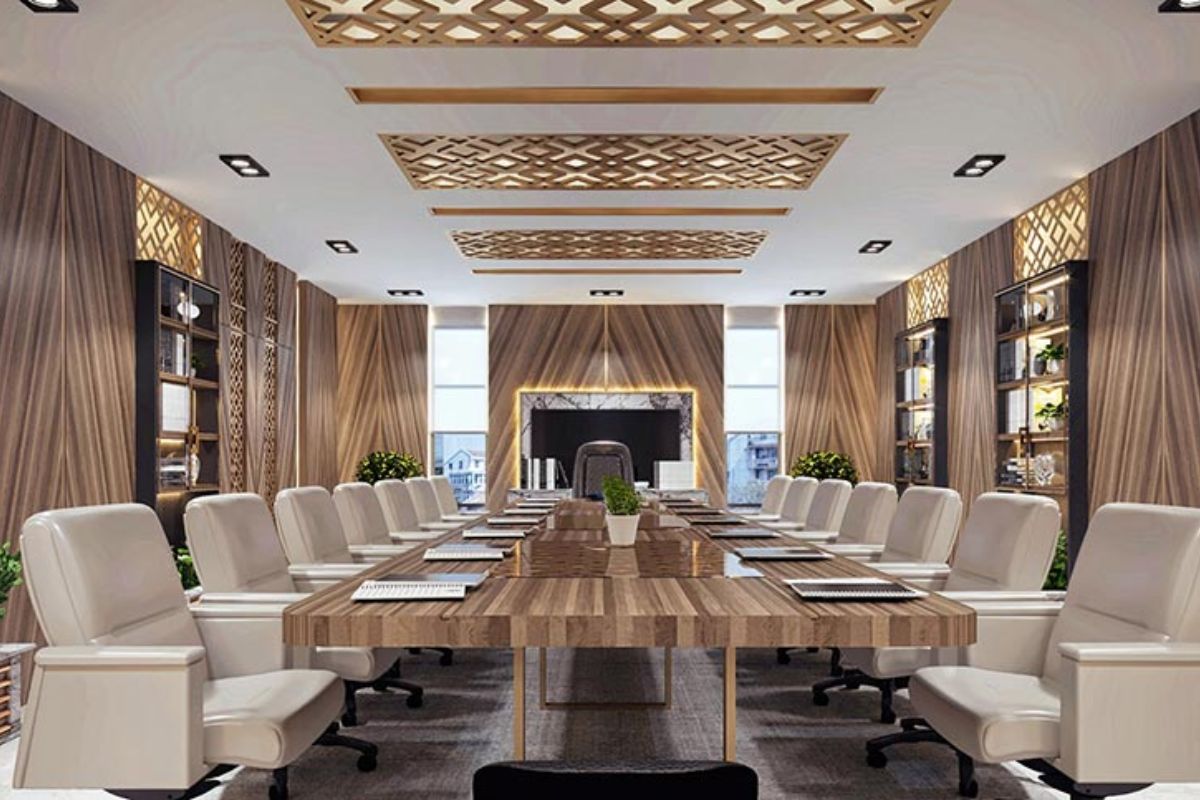 Trang trí phòng họp bằng nội thất độc đáo