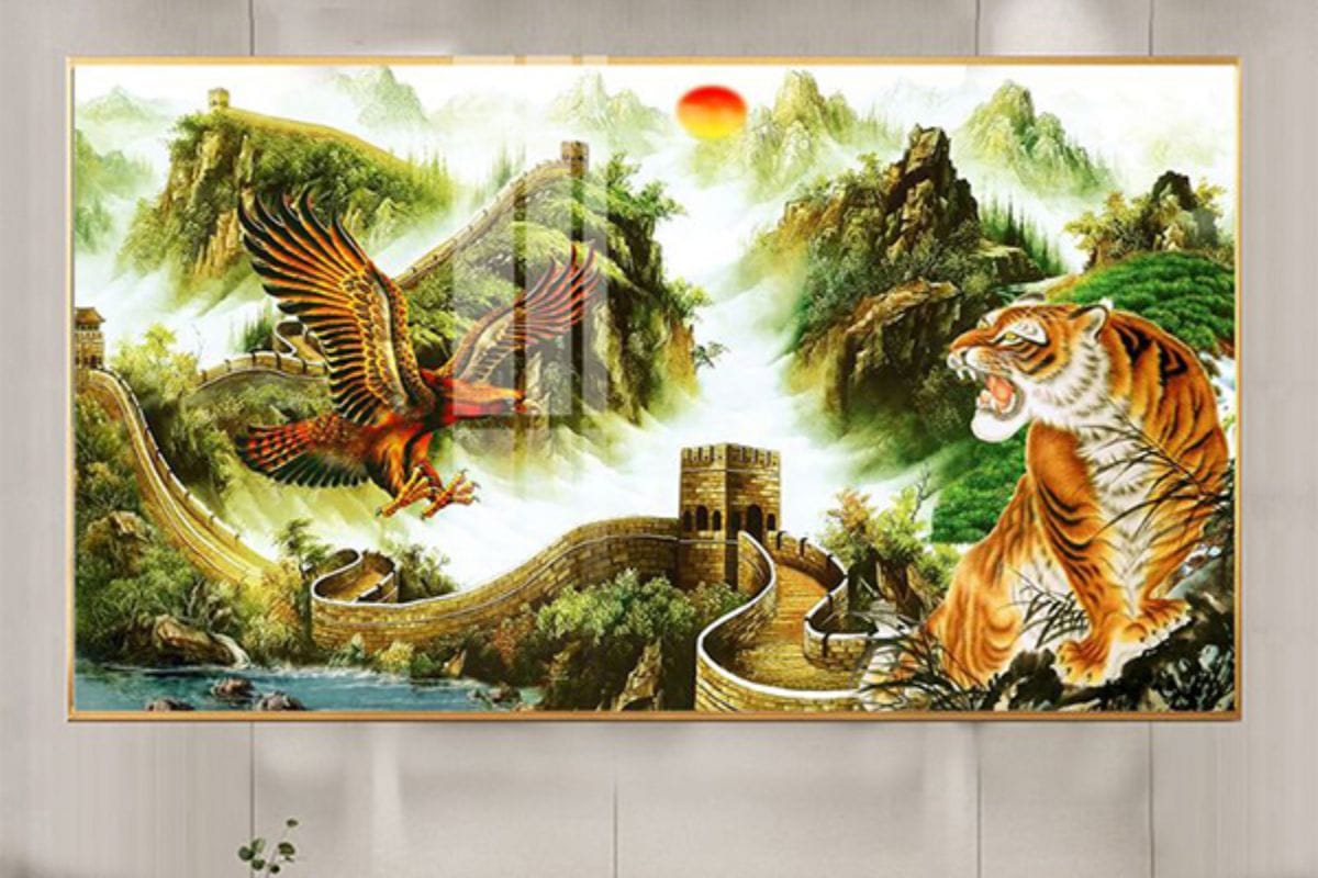 Tranh anh hùng tương ngộ treo phòng giám đốc mệnh Kim