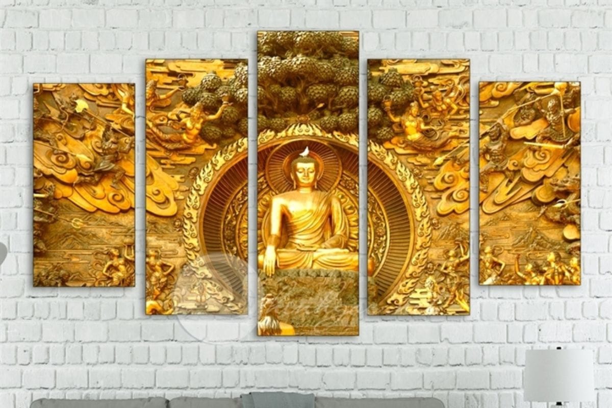 Tranh phật giáo treo phòng giám đốc mệnh Kim