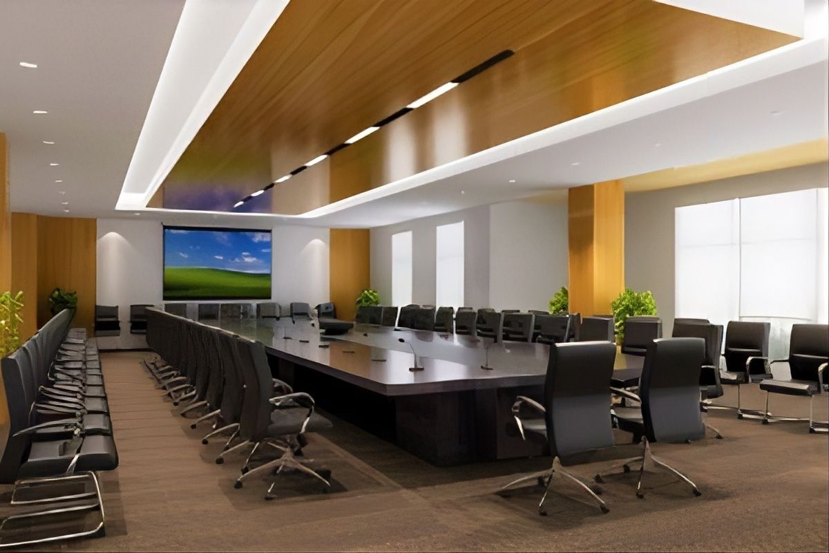 Thiết kế phòng họp trường học sang trọng
