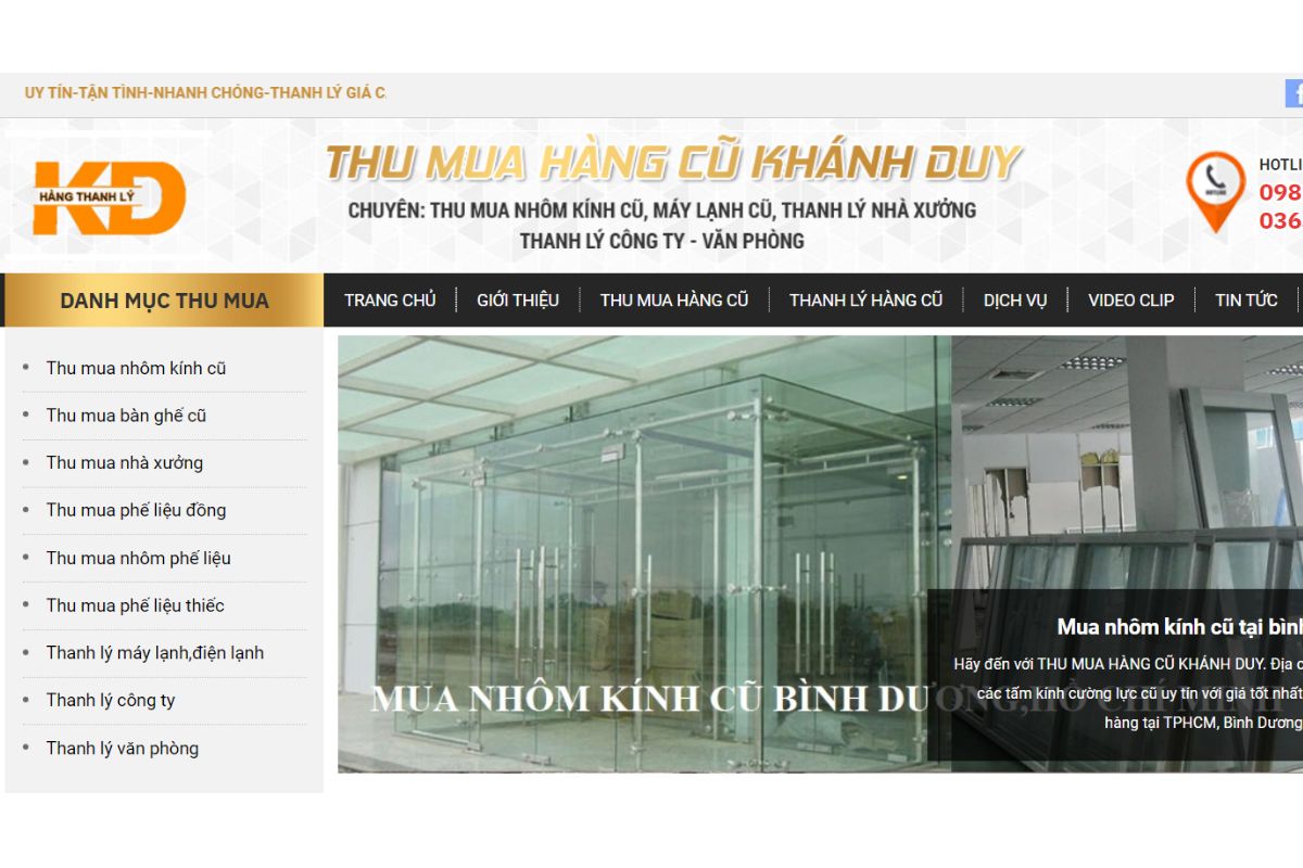 Công ty thu mua hàng cũ Khánh Duy