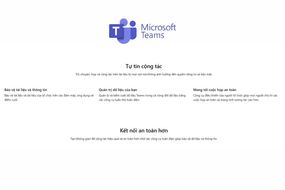 Microsoft Teams - Nền tảng họp trực tuyến an toàn
