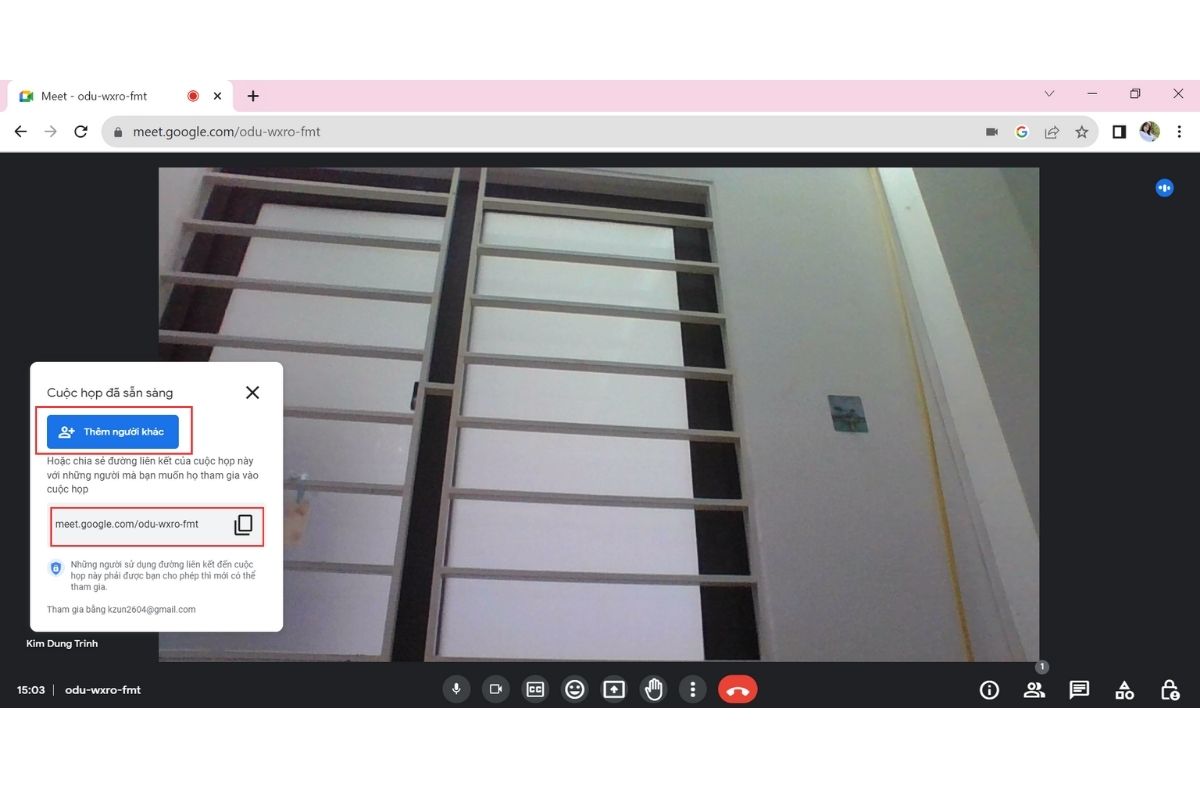 Mời người tham dự cuộc họp trên Google Meet