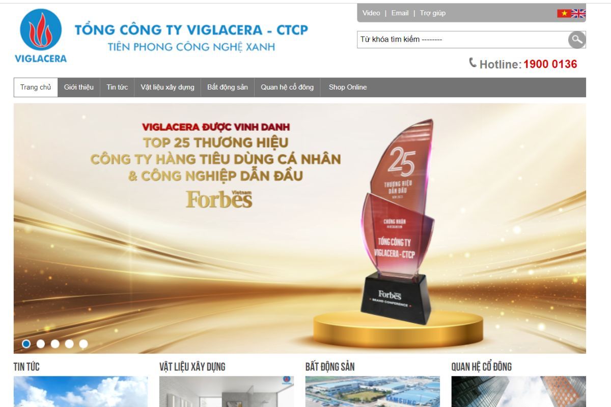 Công ty Viglacera - CTCP - Địa chỉ cung cấp gạch ốp lát tường uy tín