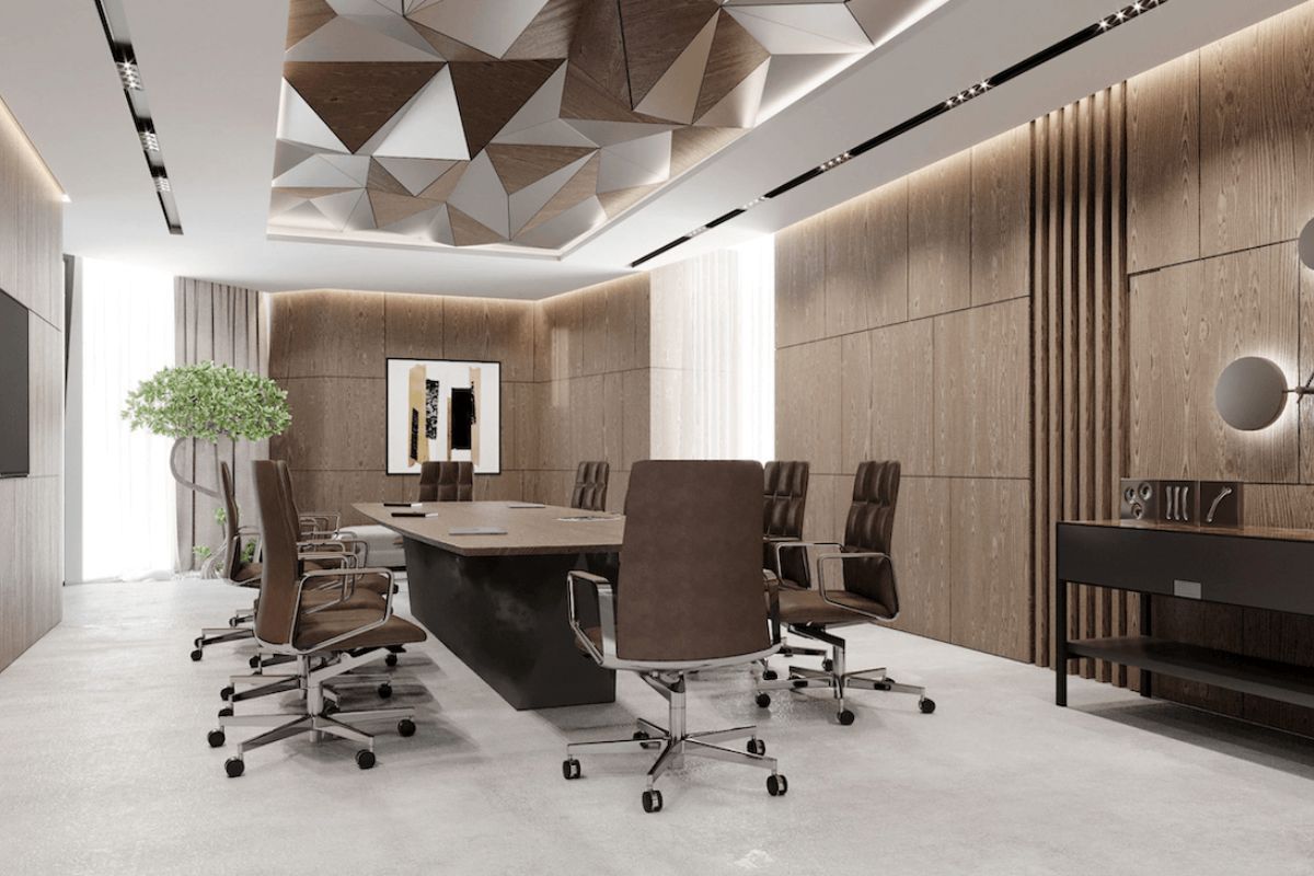 Gạch ốp tường phòng họp được yêu thích