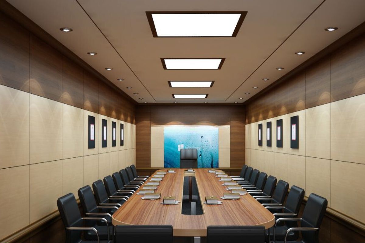 Gạch ốp tường phòng họp cao cấp, sang trọng