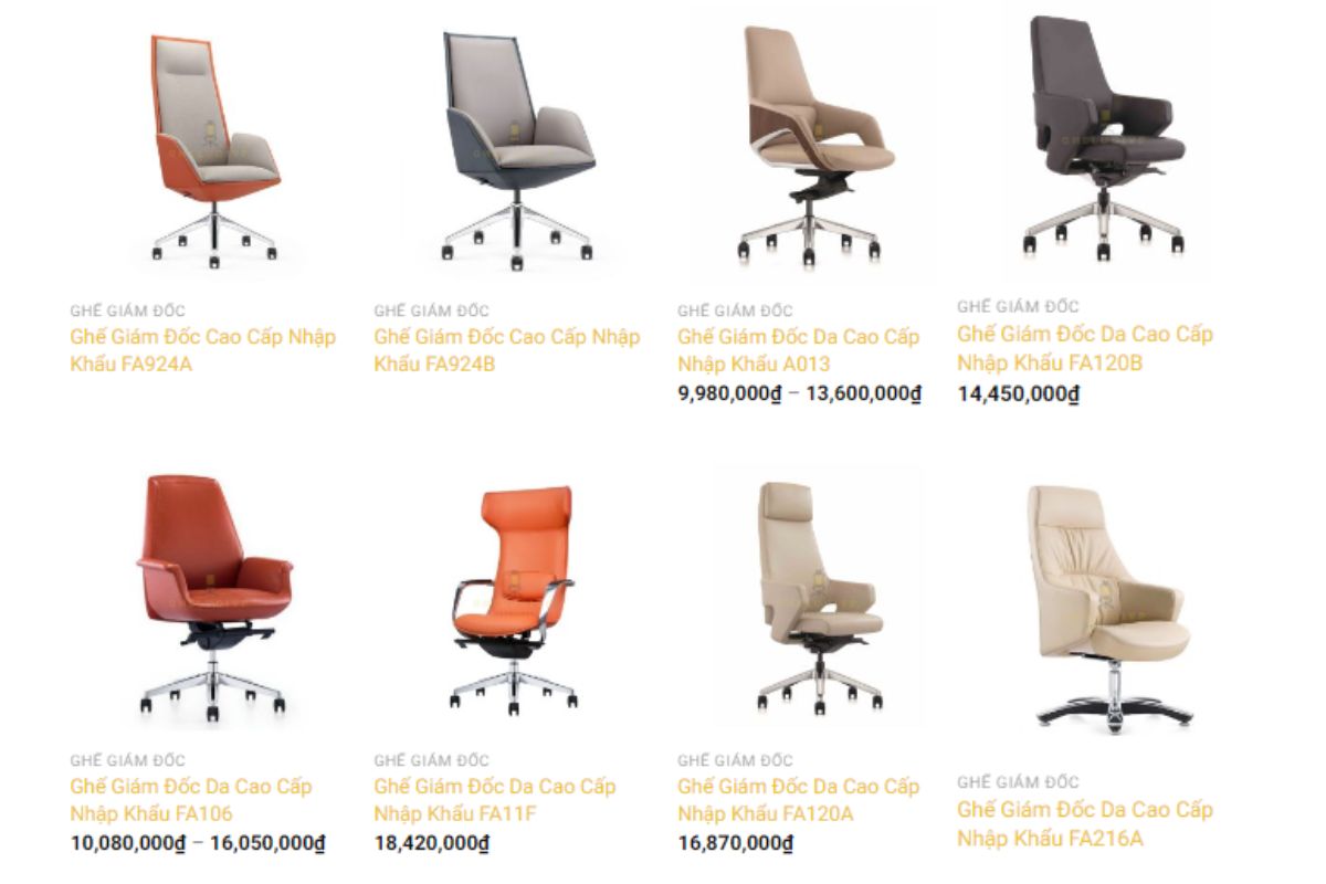 GHELUOIVANPHONG - Địa chỉ mua ghế giám đốc giá tốt