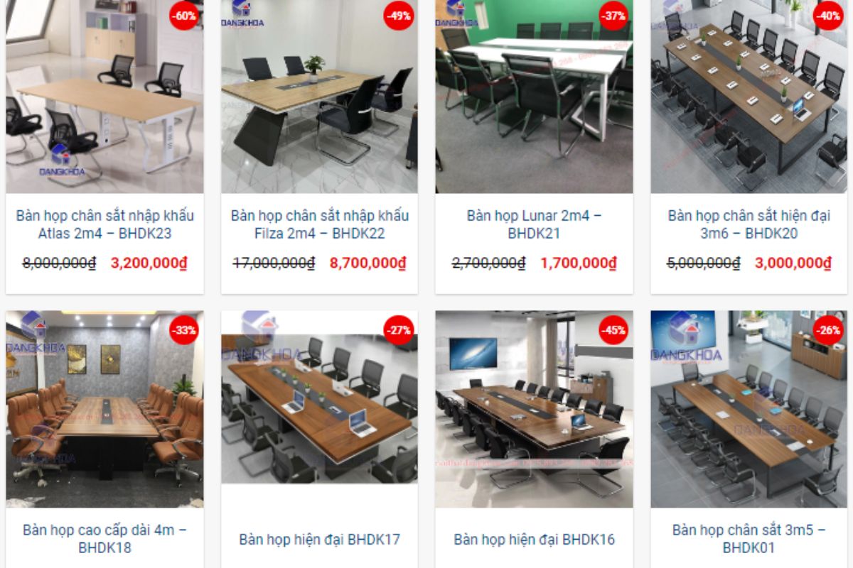 Bàn ghế phòng họp cao cấp tại Nội thất Đăng Khoa