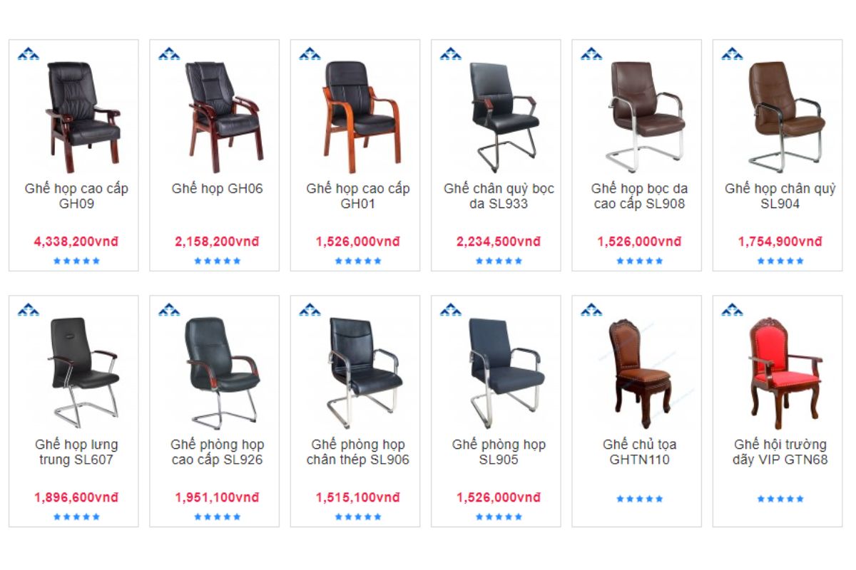 Bàn ghế phòng họp cao cấp tại Nội thất Hòa Phát