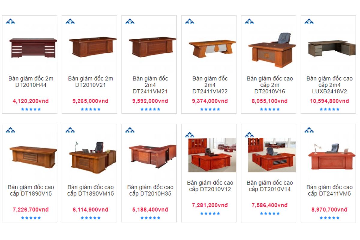Nội thất Hòa Phát - Địa chỉ mua bàn giám đốc quận Gò Vấp