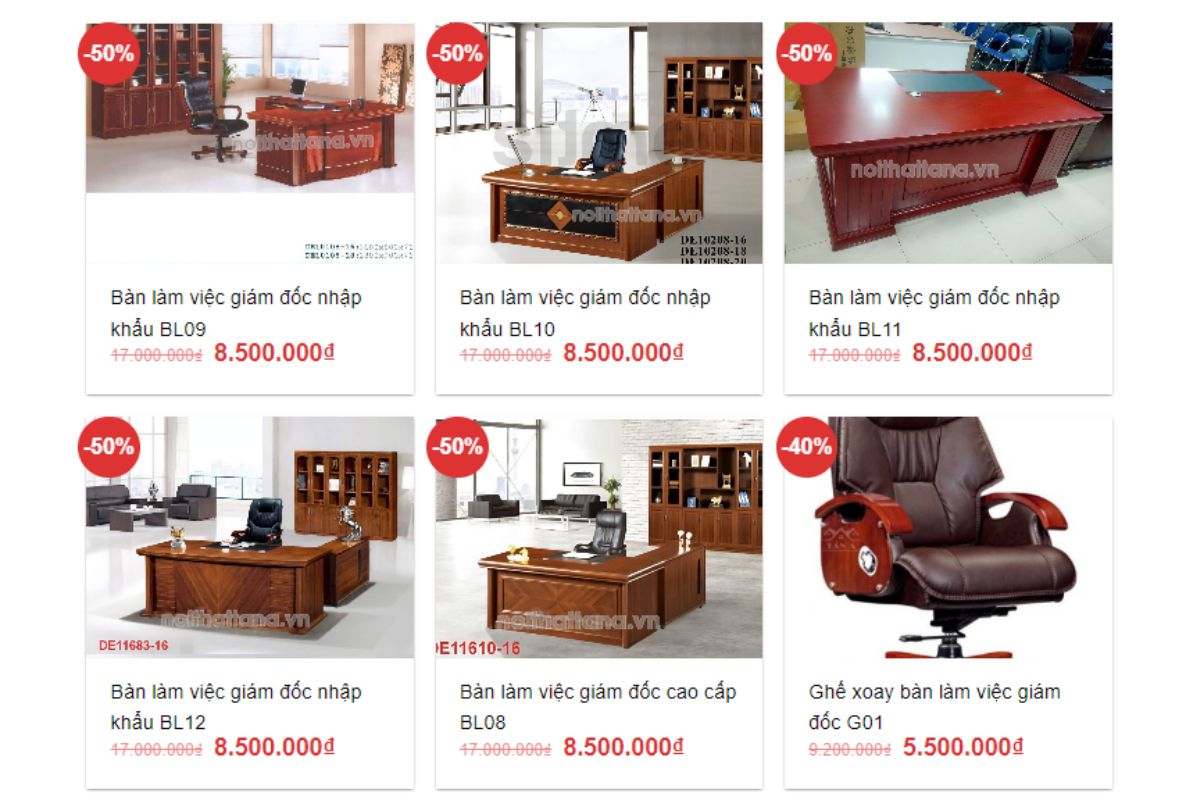 Nội thất Tân Á - Địa chỉ mua bàn giám đốc quận Gò Vấp giá tốt