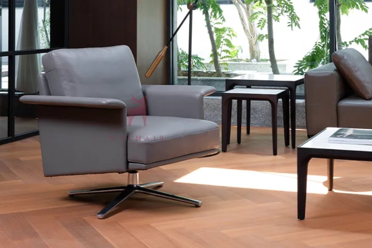 Ghế thư giãn da chân xoay cao cấp SF092A