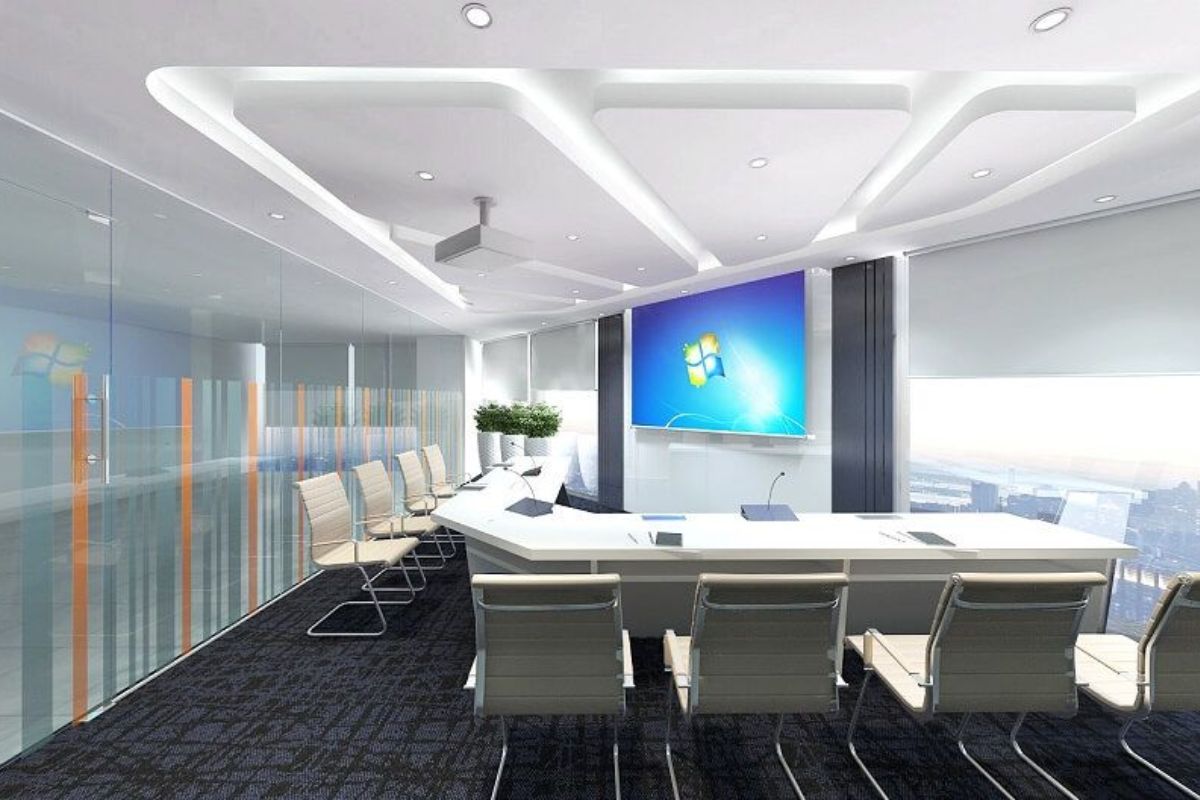 Thảm trải sàn phòng họp đơn giản