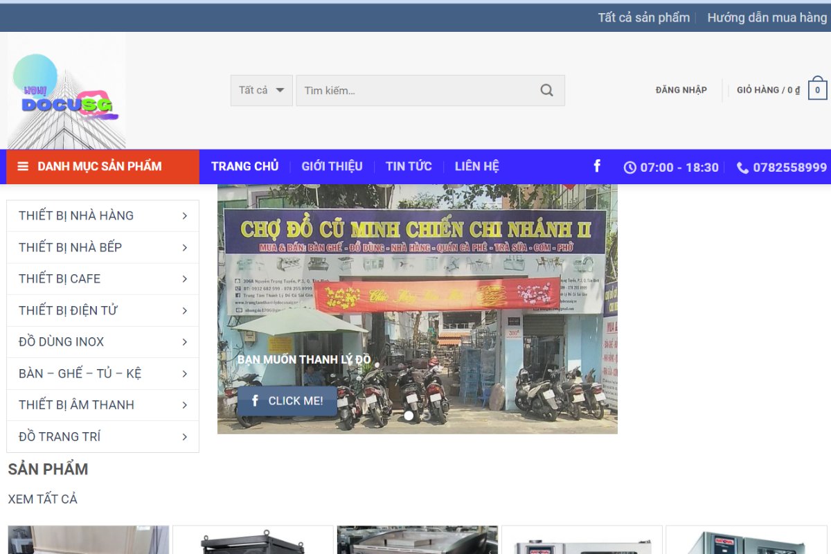 Trung tâm thanh lý đồ cũ Sài Gòn