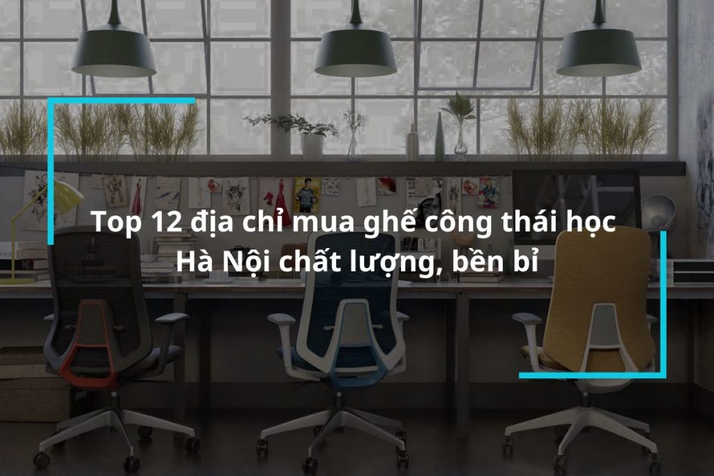 Top 12 địa chỉ mua ghế công thái học Hà Nội chất lượng