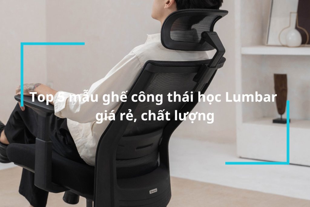 Top 5 mẫu ghế công thái học Lumbar