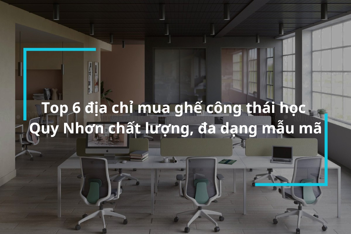 Top 6 địa chỉ mua ghế công thái học tại Quy Nhơn