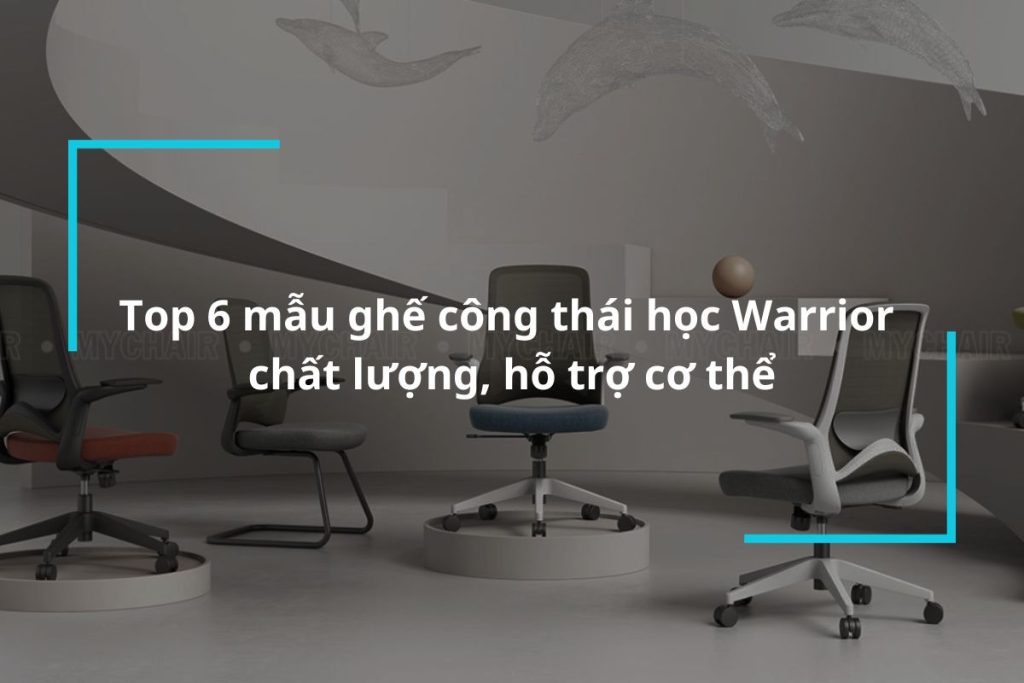 Top 6 mẫu ghế công thái học Warrior chất lượng