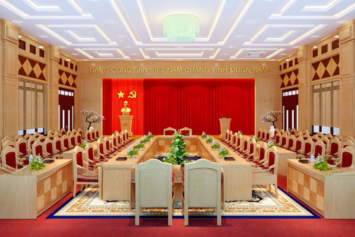 Trang trí phòng họp cơ quan Nhà nước