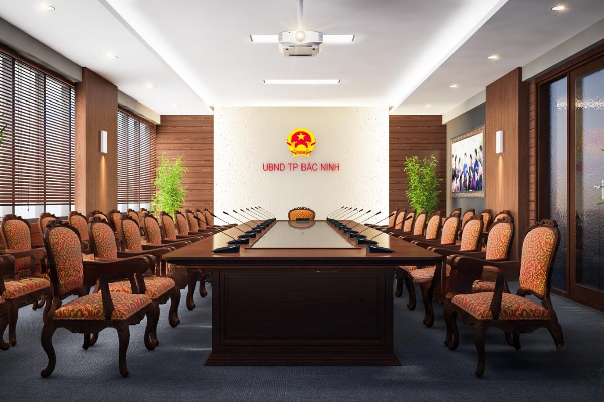 Mẫu trang trí phòng họp cho cơ quan nhà nước