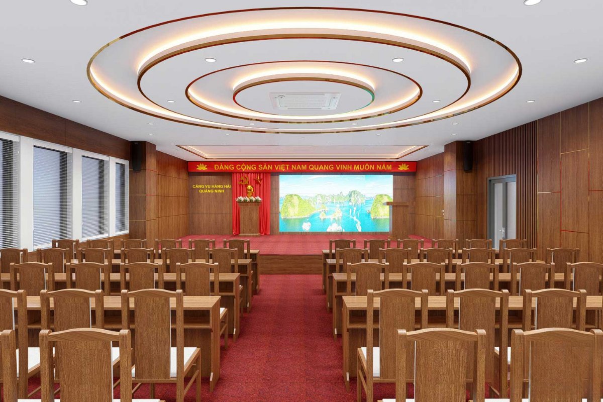 Mẫu trang trí phòng họp chi bộ
