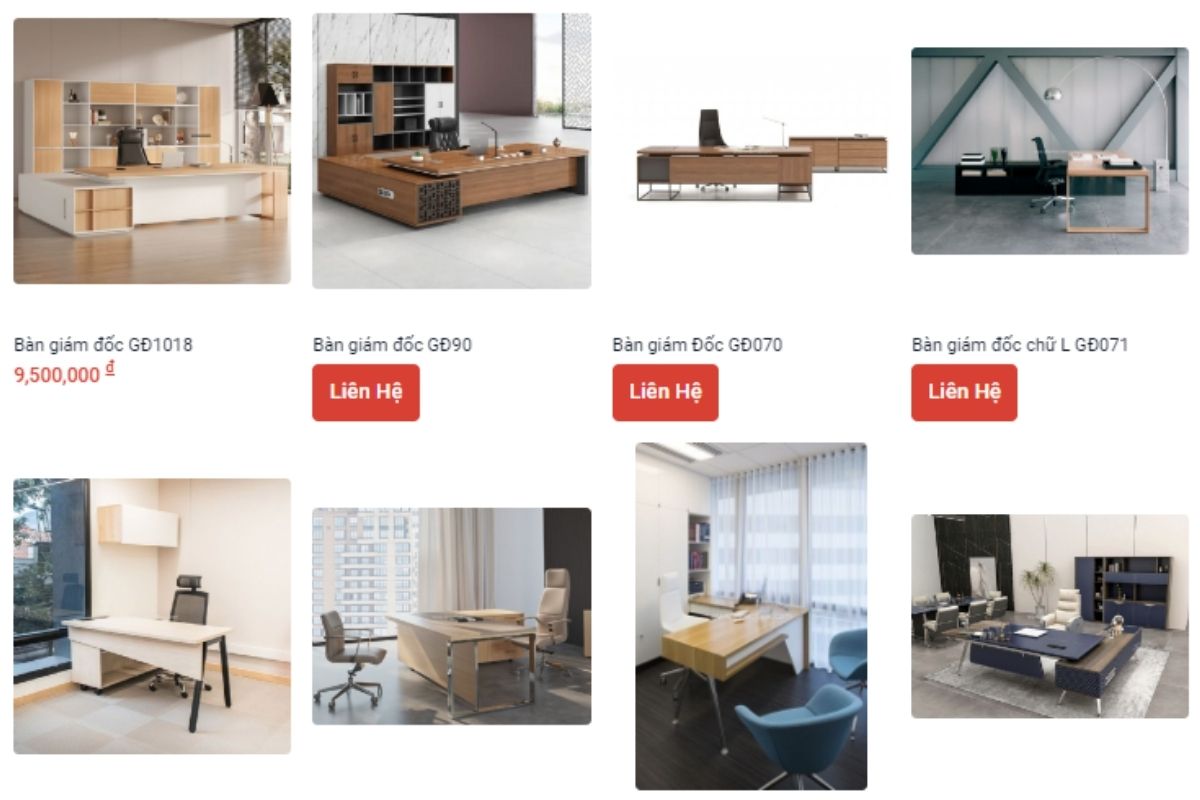 Vinaoffice - Địa chỉ mua bàn giám đốc quận Bình Tân uy tín
